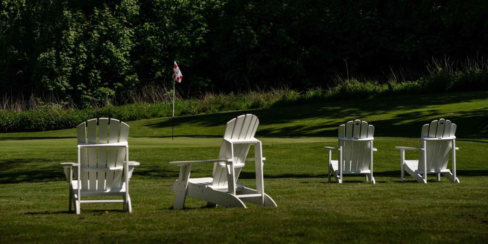 A view of the B9 green from the club terrace